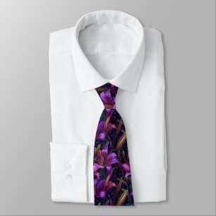 Classic Valentine Gifts For Boyfriend Lilies Flowe Tie