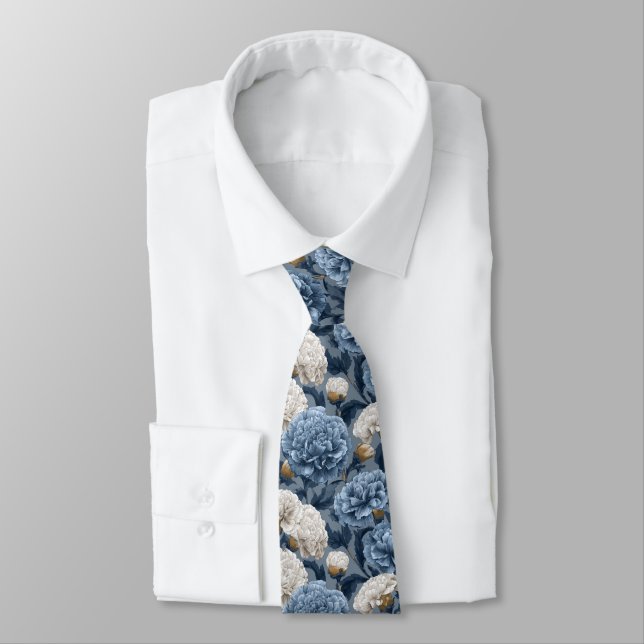 Classic Valentine Gifts For Men Carnation Tie (Tied)