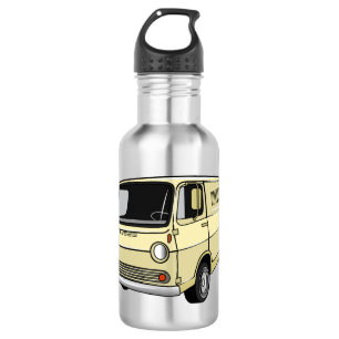 Classic van cartoon illustration 532 ml water bottle