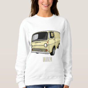 Classic van cartoon illustration sweatshirt