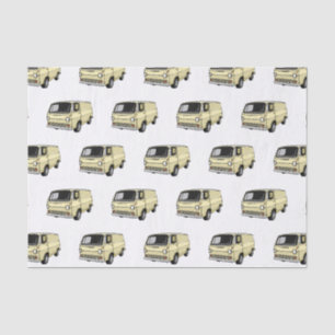 Classic van cartoon illustration tissue paper