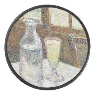 Classic Van Gogh Paris Cafe Absinthe Art Hockey Puck