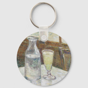 Classic Van Gogh Paris Cafe Absinthe Art Keychain