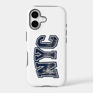 Classic Varsity NYC Typography White iPhone Case