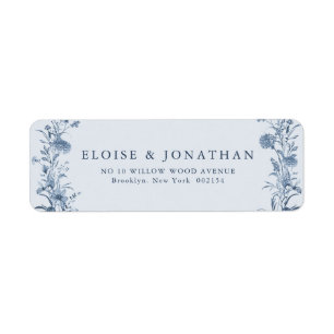 Classic Victorian Blue French Garden Chic Wedding