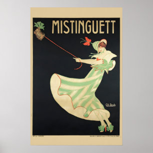 Classic Victorian French Art Poster Mistinguett