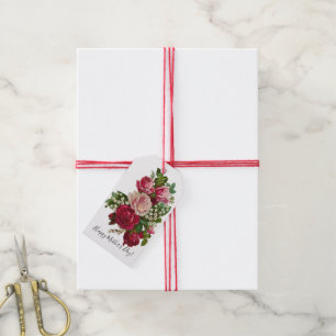 Classic Victorian Roses Lily of the Valley Romance Gift Tags