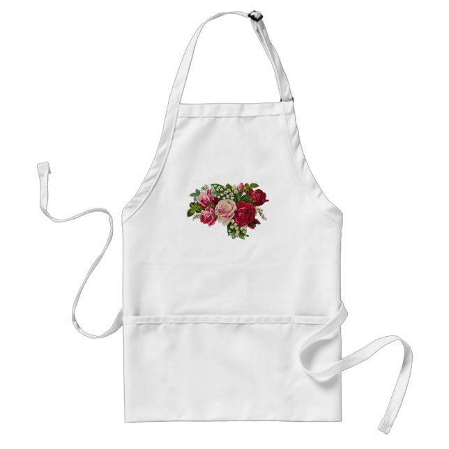 Classic Victorian Roses Lily of the Valley Romance Standard Apron (Front)