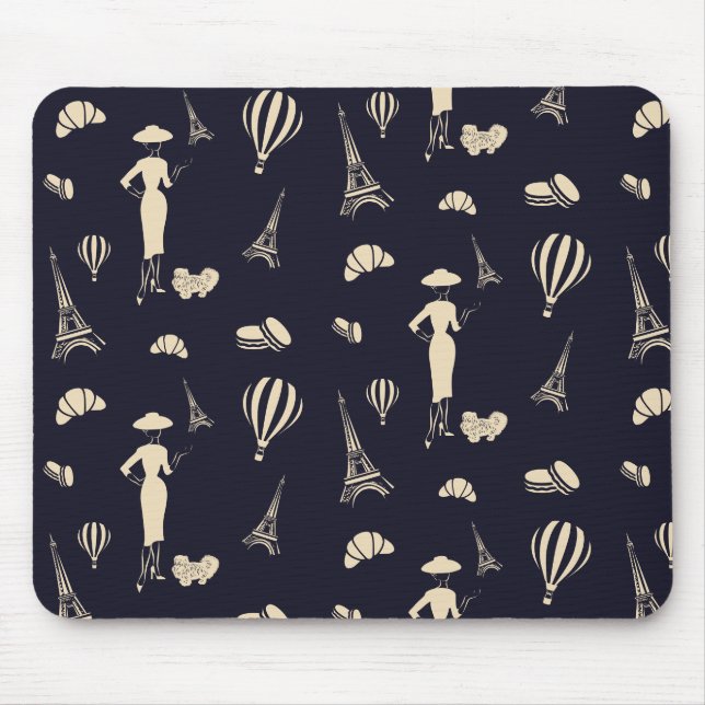 Classic Vintage 50's Fashion Mousepad (Front)