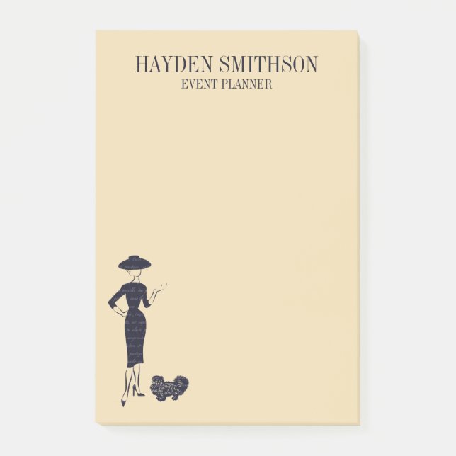 Classic Vintage 50's Fashion Post-It Notes (Front)