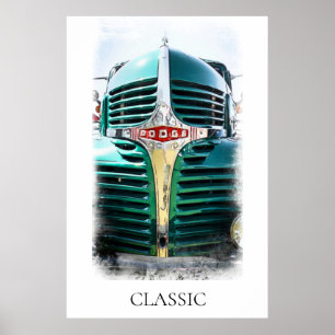 *~* Classic Vintage Antique Painting DODGE TRUCK Poster