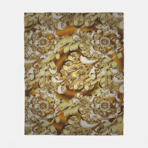 Classic vintage background. Seamless classic vinta Fleece Blanket