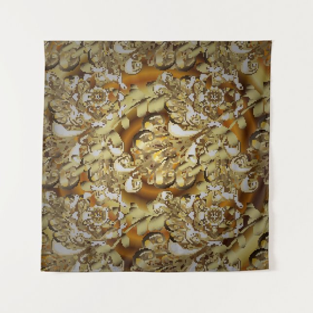 Classic vintage background. Seamless classic vinta Tapestry (Front)