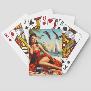 Classic Vintage Beauty Pinup Playing Cards
