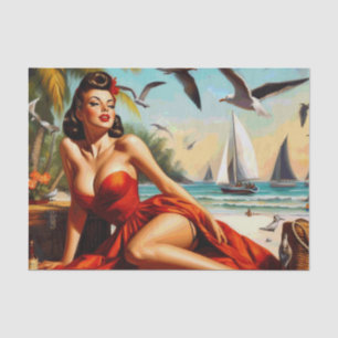 Classic Vintage Beauty Pinup Tissue Paper