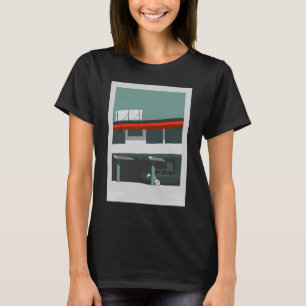 Classic Vintage Car Garage with a Race Retro Stati T-Shirt