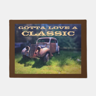 Classic Vintage Car Gotta Love a Classic" Door Mat