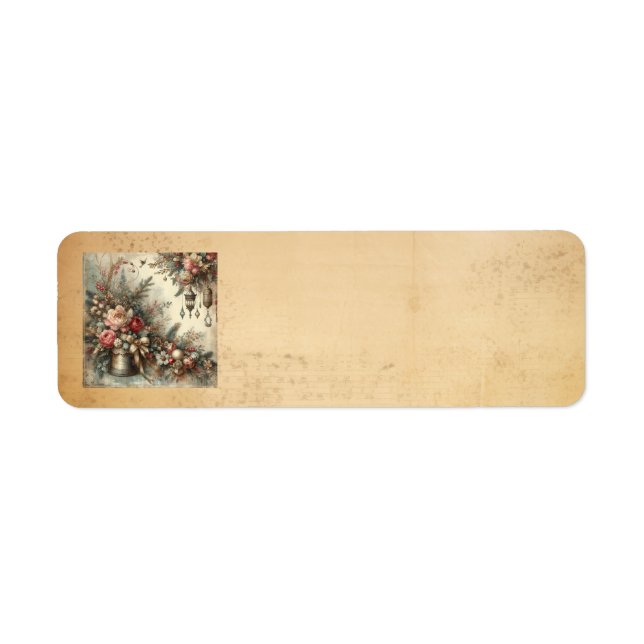 Classic Vintage Christmas Address Labels (Front)