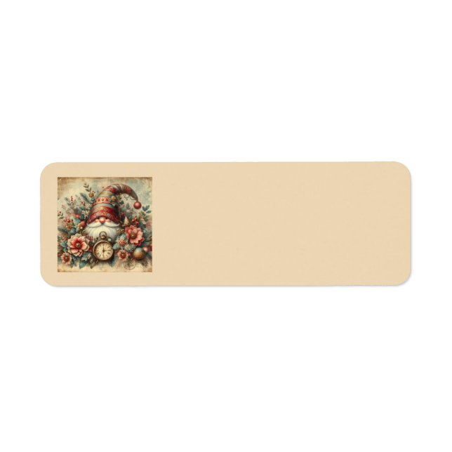 Classic Vintage Christmas Address Labels (Front)