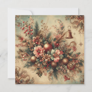 Classic Vintage Christmas Greeting Card