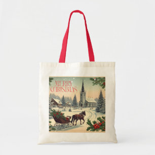 Classic/Vintage Christmas scene  Tote Bag