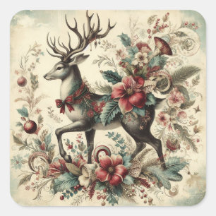Classic Vintage Christmas Stickers