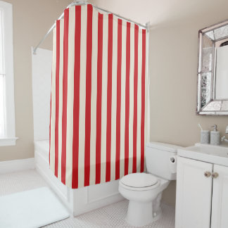 Classic Vintage Circus Tent Red and Cream Stripes