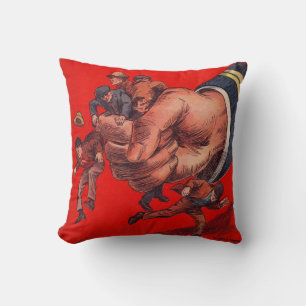 Classic Vintage Comics Throw Pillow