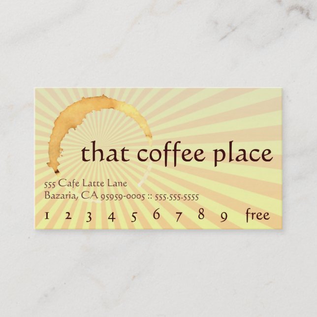 Classic Vintage Etching Steaming Art Loyalty Card (Front)