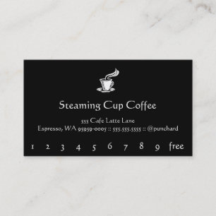 Classic Vintage Etching Steaming Art Loyalty Card