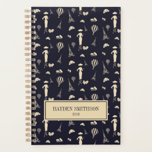 Classic Vintage Fashion Weekly & Monthly Planner