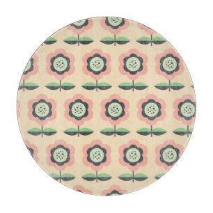 Classic Vintage: Floral Seamless Design Cutting Board
