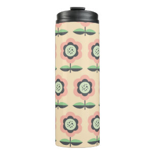 Classic Vintage: Floral Seamless Design Thermal Tumbler