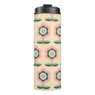 Classic Vintage: Floral Seamless Design Thermal Tumbler