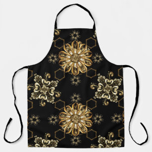 Classic Vintage: Golden Oriental Seamless. Apron
