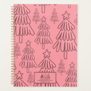Classic Vintage Holiday Pattern-Christmas Tree (3) Planner