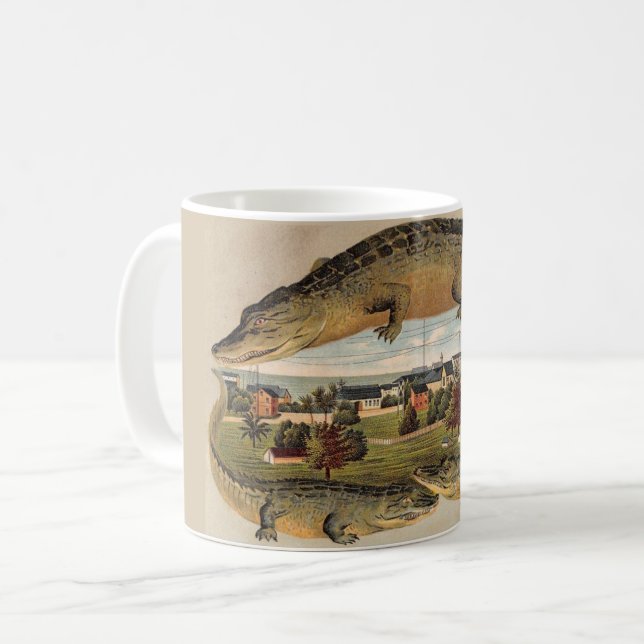 Classic Vintage Key West Alligator Mug (Front Left)