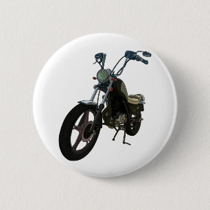 Classic Vintage Motorcycle 2 Inch Round Button