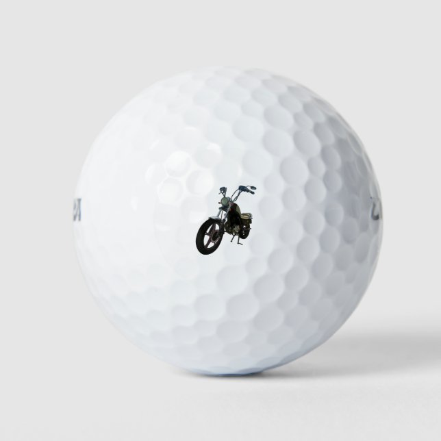 Classic Vintage Motorcycle Golf Balls (Front)