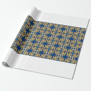 Classic vintage ornamental ornate seamless pattern wrapping paper
