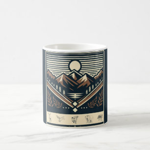 Classic/vintage outdoors/wilderness coffee mug