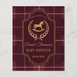 classic Vintage Polo Horse Party Baby shower  Flyer