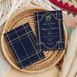 classic Vintage Polo Horse Party Baby shower  Invitation