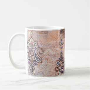 Classic vintage print with patchwork, paisley elem coffee mug