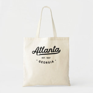Classic Vintage Retro Atlanta Georgia Pullover Hoo Tote Bag
