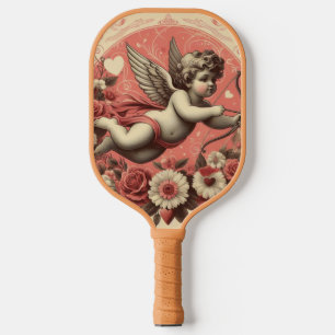Classic/Vintage/Retro Cupid Valentine's day Pickleball Paddle