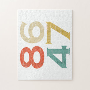 Classic Vintage Retro Style 8647 86 47 Anti Trump Jigsaw Puzzle