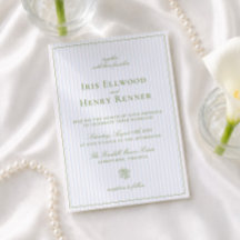 Classic Vintage Sage Green & Blue Wedding
