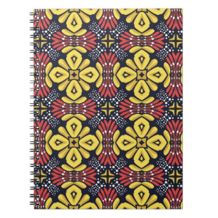 Classic Vintage: Seamless Flower Pattern Notebook