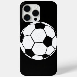 Classic Vintage Soccer Ball Distressed Sports Illu iPhone 15 Pro Max Case